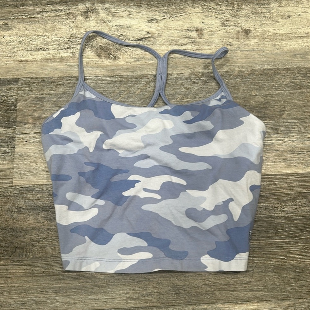 Camo blue colored Victoria secret-PINK workout tank top